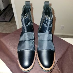 Free People Atlas Puffer Chelsea Boot Black Sz 9 NWOT